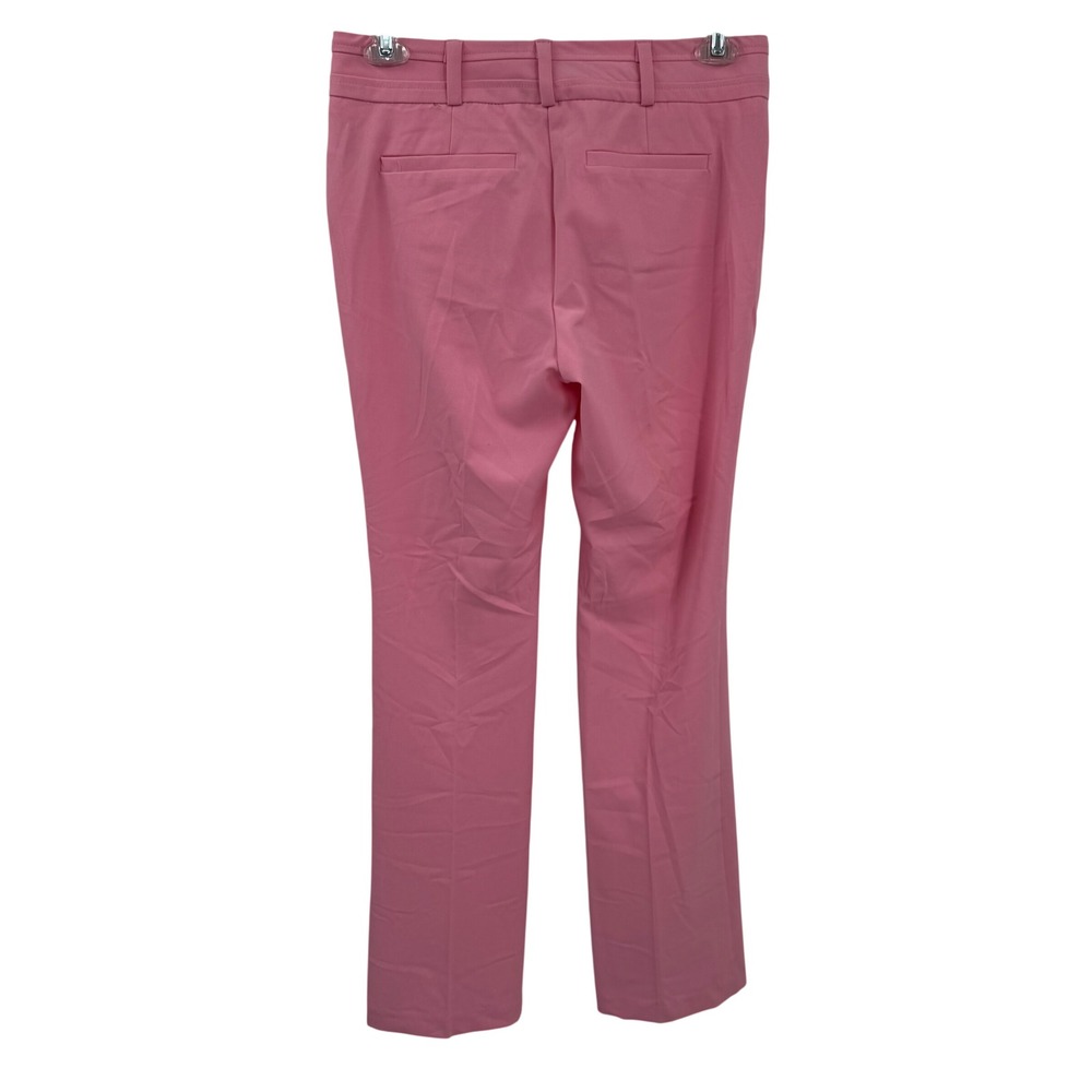 NY & Company Pink Dress Pants Womens 6 Tall Flat Front Boot Cut Retro Office - Picture 2 of 8